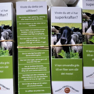 Bokmärke om ullens egenskaper, 5  st